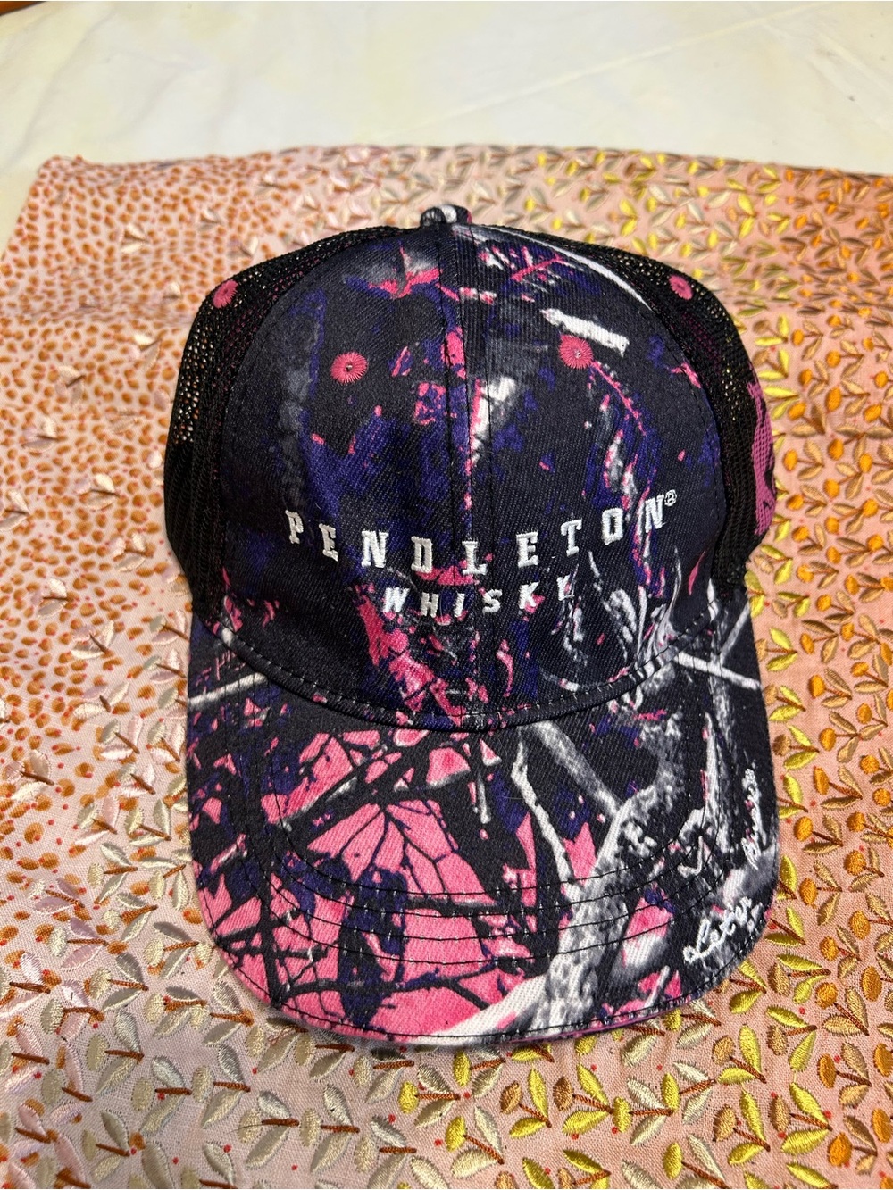 Pendleton Pink, Black & White Camouflage Trucker Hat